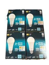 EcoSmart 100-Watt Equivalent A21 Dimmable Motion Sensor LED Light Bulb ( 4 Pack picture