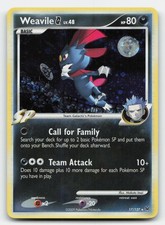 Weavile G 17/127 Holo Rare Platinum Pokemon NM/M picture