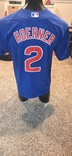 Nico Hoerner Chicago Cubs Royal Blue 150th Anniversary Stitched Fantop Size XL picture