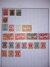 Danzig 1920–21 Stamps Page incl Flugpost 500M 250M Germania Overprints picture
