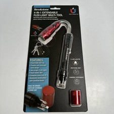 BROOKSTONE 4-IN-1 EXTENDABLE FLASHLIGHT MULTI-TOOL. NEW SMBKN-71122 New Sealed picture