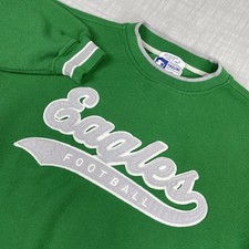 Vtg Philadelphia Eagles Sweatshirt Size L Kelly Green Starter Proline Crewneck picture
