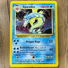 The Pokémon Company Gyarados 006/102 Base Set Holo Rare EN 1999 100HP Arita picture