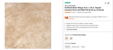 Pallet Sale - Trafficmaster Portland Stone Beige Tile - 20 cases picture