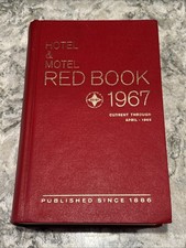 Rare Vintage 1967 Edition Hotel & Motel Red Book Excellent Condition picture