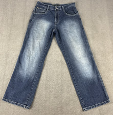 VTG Southpole Jeans Mens Size 34 Sandblasted Denim 34x32 Baggy Wide Skater Y2K picture