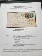 USA 19th century trans-Atlantic cover picture
