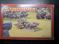 Warhammer Fantasy Orcs & Goblins - Goblin Wolf Chariot x1 Metal OOP NIB picture