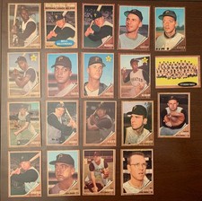 1962+1963 Topps MLB Baseball Pirates Lot/(25)Cards/w/Stars/Clemente/Maz/Clend RC picture