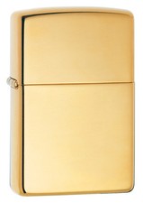Zippo Windproof High Polished Brass Lighter, # 254B, New In Box picture