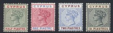 Cyprus 1894-6 ½pi-18pi SG40-48 Mint u/m Cat £80 picture