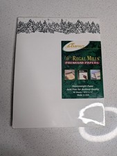 Ampad Regal Mills Premium Paper Silver Snow Scene picture