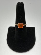 Jacque Christie 1.60ct American Fire Opal Ring 10K Gold Size 8 Limited 1/47 COA picture