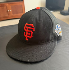 New Era 59FIFTY San Francisco Giants MLB World Series 2010 Cap Black size 7 1/4 picture