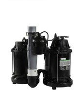 Wayne 1/2 HP 5,100 gph Cast Iron Vertical Float Switch AC Sump Pump 8 ft. picture