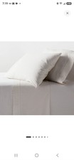 Threshold 250 Thread Count Organic Cotton Percale 4-Piece Sheet Set King Size picture