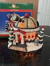 Rare Kurt Adler Snowtown New Millennium Planetarium Lighted Christmas Village picture