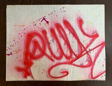 QUIK aka LIN FELTTON 1982 drawing on notebook page /seen/taki/crash/futura picture