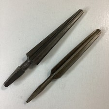 Vintage Burring Reamer Twist Drill Lot Of Two Taper CTD Co Cleveland Greenfield picture