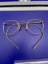 Shuron Ful-Vue Eyeglasses Vintage Wire Rim 12K Gold Filled Spectacles 01 picture