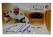 2025‑26 UD SP Authentic Limited Auto Material /100 Tomas Hertl Golden Knights picture
