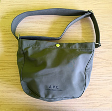 A.P.C. Gray Medium Shoulder Bag w/ Snap Closure, Adjustable Strap & Pouch picture