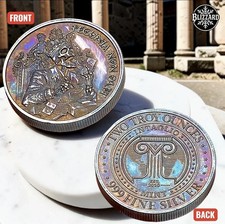 Intaglio Mint - Pecunia Non Olet - 2 oz .999 Silver Round - 1/1 Galaxy Toned picture