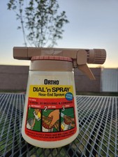 Vintage Ortho Dial 'n Spray Hose End Garden Lawn Multi-Use Plastic Bottle  picture