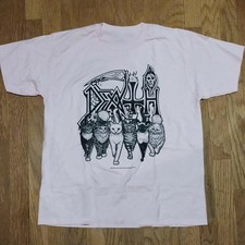 Vtg Death Band Music Album Heavy Cotton White S-5XL T Shirt TU591 picture