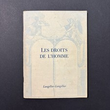 Les Droits de l’Homme Pages d’histoire de France Livre 2 Langellier 1963 picture