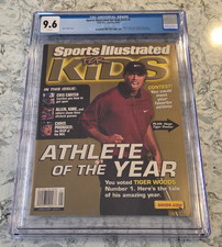 TIGER WOODS 2001 SI FOR KIDS MAGAZINE SPORTS ILLUSTRATED LOW POP CGC 9.6 picture