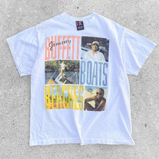 Vintage 1992 Jimmy Buffet Bars and Ballads 1992 Tour White  PA6971 picture
