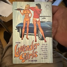 Lavender Girls Stan O'Dair Vintage Sleaze Lesbian Brandon house.  Fixler. Unread picture
