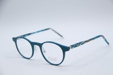 NEW ALIUM 180 3 9445 BO TEAL BROWN TORT TEMPLES AUTHENTIC EYEGLASSES 47-22 picture