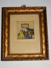 18thc or Early 19thc Small Etching Framed, 