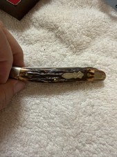 Vintage Schrade USA 197UH Cats Paw Uncle Henry Liner Lock Pocket Knife Staglon picture