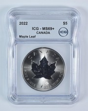 2022 Canada 5 Dollar Silver Maple Leaf MS69+ ICG picture