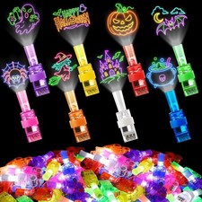 4/40PCS Halloween LED Finger Lights Glow Party Favors Goodie Bag Stuffers picture