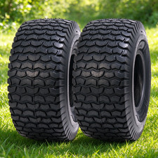 2X 15x6.00-6 Lawn Mower Tire 15x6-6 Turf Tire 15X6X6 nhs 4PR Heavy Duty Tubeless picture