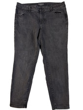 Maurice's Women's 20W Mid Rise Black Jeans Streetwear Everyday Essential Basic picture