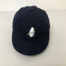 VINTAGE Chicago Cubs Hat Cap Fitted Mens 7 3/8 Blue MLB Baseball Mitchell & Ness picture