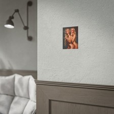 Blonde Smokers Portrait | Pin-Up Photo Print picture
