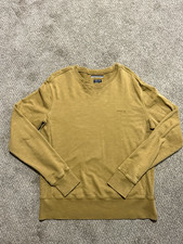 RVCA Tan Logo Solid Crew Neck Pullover Sweatshirt Long Sleeve Men’s S picture