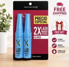 Max Factor 2X Black Lash Maker Máscara✅ Waterproof Pestañina+ 🎁free Gift picture