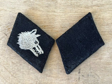 WW2 German Ostturkischer Waffen-Verband Wolfs Head Elite Collar Tabs picture