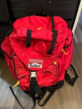 Vintage 2 in 1 marlboro adventure team hiking backpack w smaller pack attached. picture