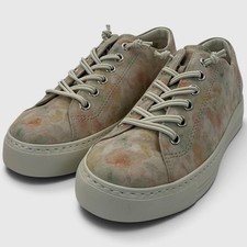 Paul Green Hadley Women's Size 7.5 US Beige Leather Sneakers NIB picture