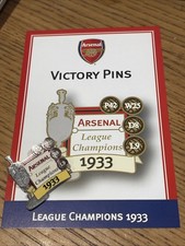 Danbury Mint ARSENAL Victory Pin 1933 League Champions Goal Badge FREE POST picture