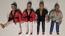 ​Vintage 1980's Karate Kid Action Figures Lot Remco Movie Toys Mr. Miyagi Retro picture