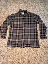Grunge vintage gorpcore aesthetic Pendleton 100% Virgin Wool Zip Up Plaid Shirt picture